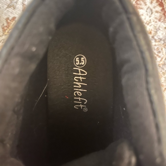 Athlefit Black Wedge high top sneakers, barely worn, size 5.5 - Picture 6 of 7